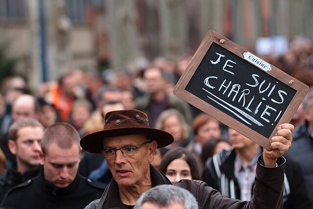 Toulouse rally in support of the victims of the 2015 Charlie Hebdo shooting. Pierre-Selim (2015)